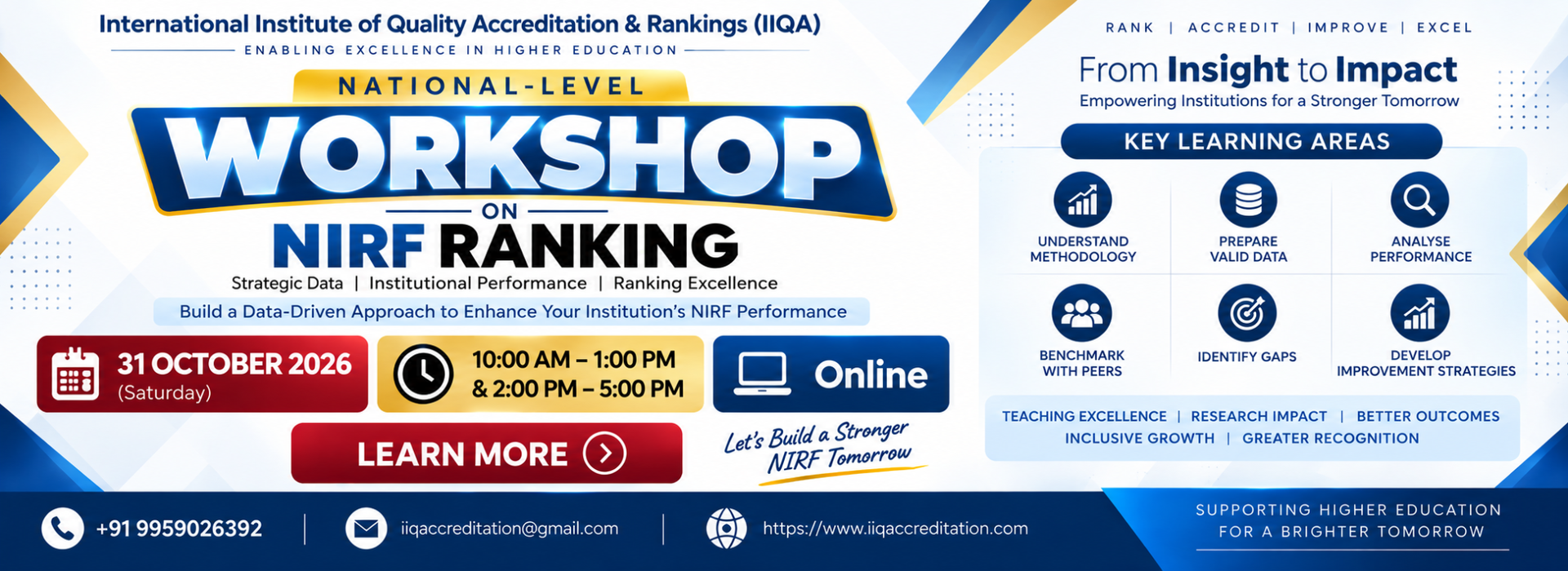 NIRF Ranking — 31 October 2026
